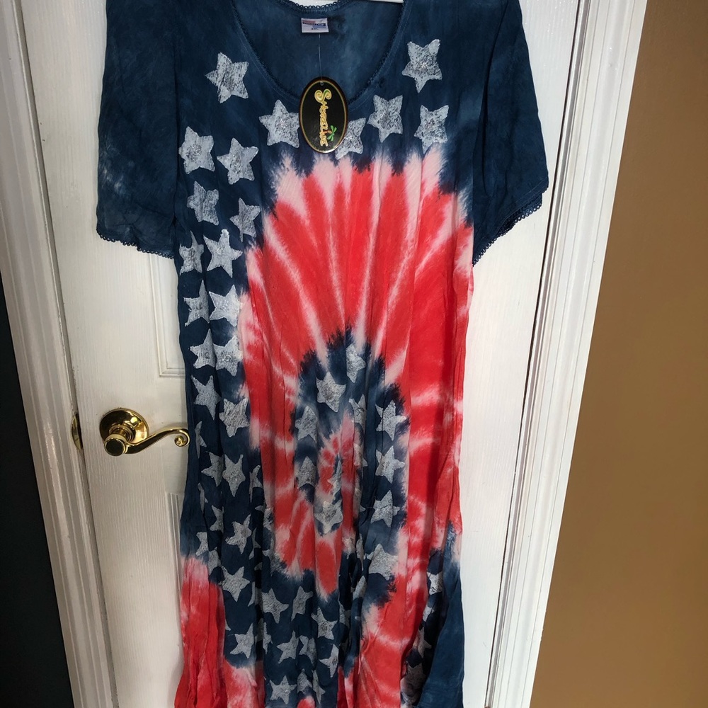 Shoreline Wear Red White and Blue Dress Size 3XL